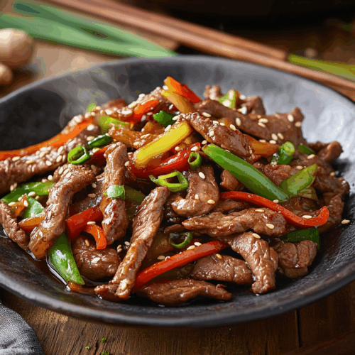 Sizzling Southeast Asian Spicy Beef Stir-Fry Delight