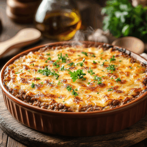 Rich And Savory Beef Mince Sherry Casserole