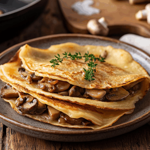 Elegant Eastern European Veal And Mushroom Blini Delight 2 Elegant Eastern European Veal And Mushroom Blini Delight