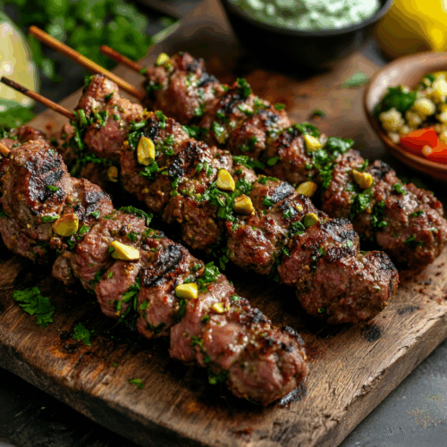 Spiced Lamb Kebabs With Pistachios: A Middle Eastern Delight