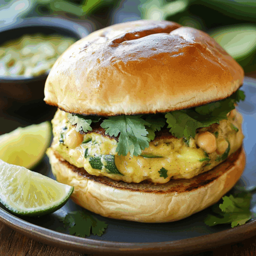 Thai Green Curry Veggie Burger