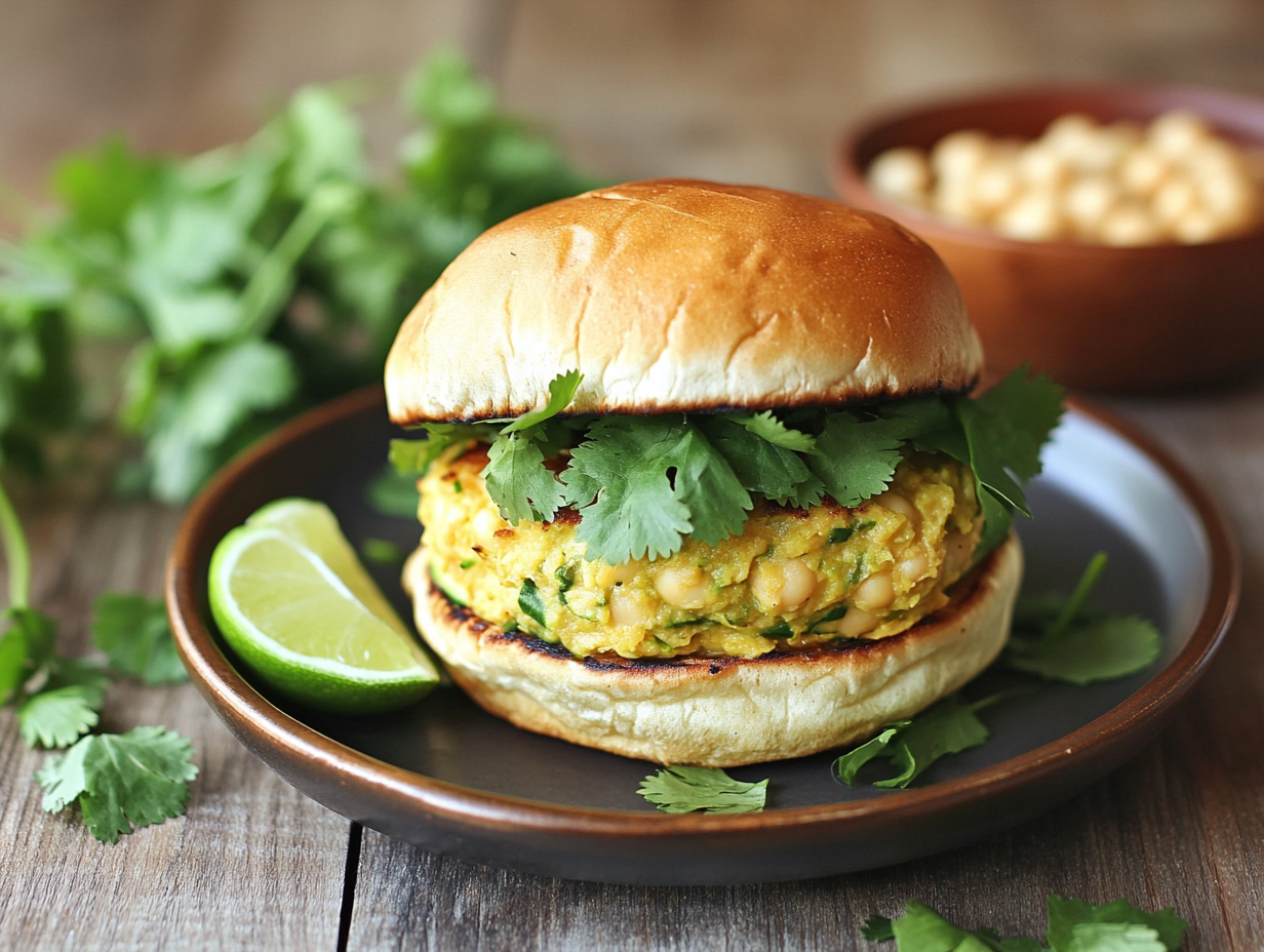 Thai Green Curry Veggie Burger
