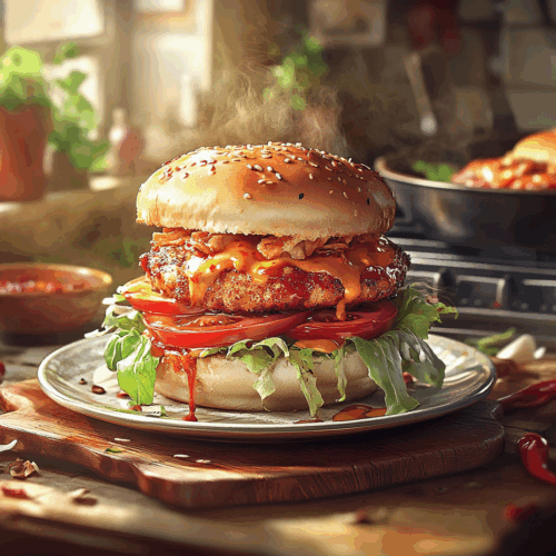 Singaporean Chili Crab Burger
