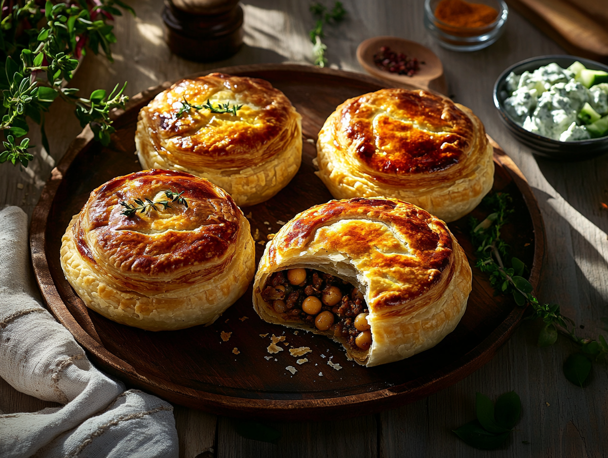 Minced Lamb and Chickpea Hornado Pies