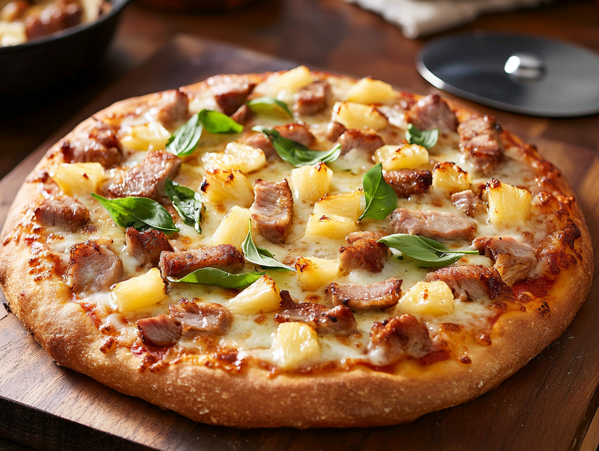 Pineapple Pork Pizza