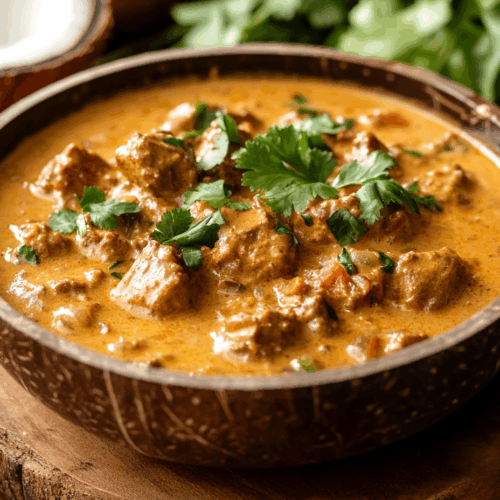 Spicy Brazilian Pork Stew With Coconut Milk And Bread