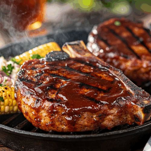 Southern Style Grilled Bbq Pork Chops With Smoky Flavor