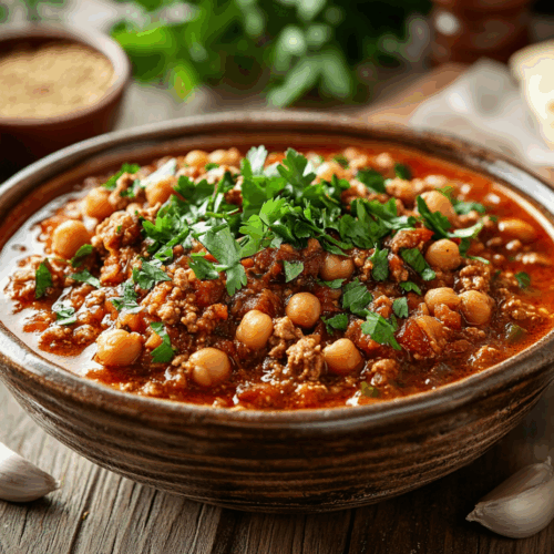 Spicy Moroccan Lamb Mince Stew Bursting With Flavor