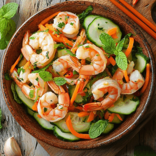 Fresh And Vibrant Vietnamese Lotus Root Shrimp Salad