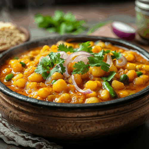 Spicy Bengali Street Food Chotpoti Bursting With Flavor