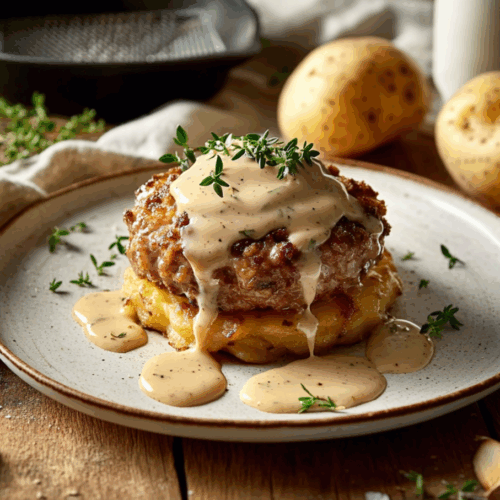 Swiss Mountain Lamb Rosti With Creamy Gruyère Delight
