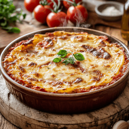 Mediterranean Lamb Mince Pasticcio With Tomato Flavors