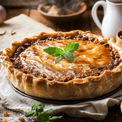 Minced Lamb And Raisin Flan De Carne