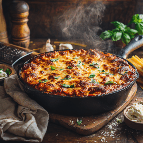 Skillet Weeknight Lasagna Recipe