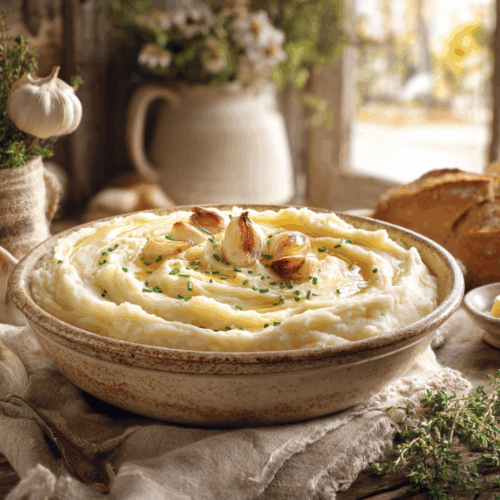 Silky Garlic Mashed Potatoes 2 Silky Garlic Mashed Potatoes