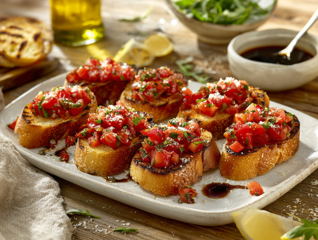 Classic Tomato Basil Bruschetta