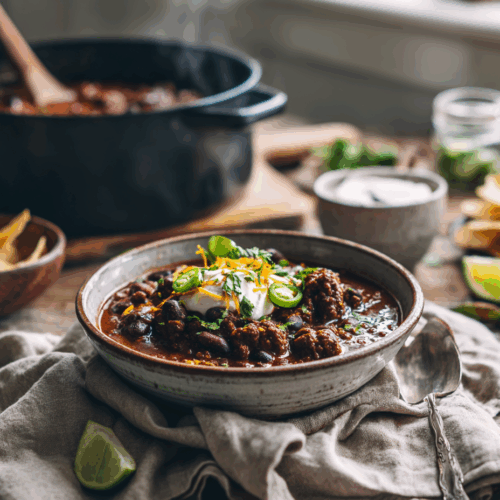 30-Minute Smoky Weeknight Beef &Amp; Bean Chilli