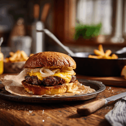 Diner-Style Smash Burger With Tangy House Sauce