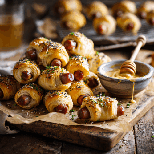 Pigs In A Blanket 2 Pigs In A Blanket Recipe With Dijon-Honey Dip