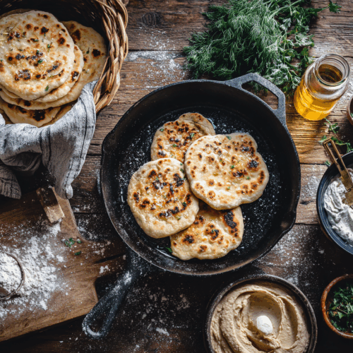 Quick Sourdough Skillet Flatbreads 2 30-Minute Sourdough Skillet Flatbreads (Quick Sourdough Bread Recipe)