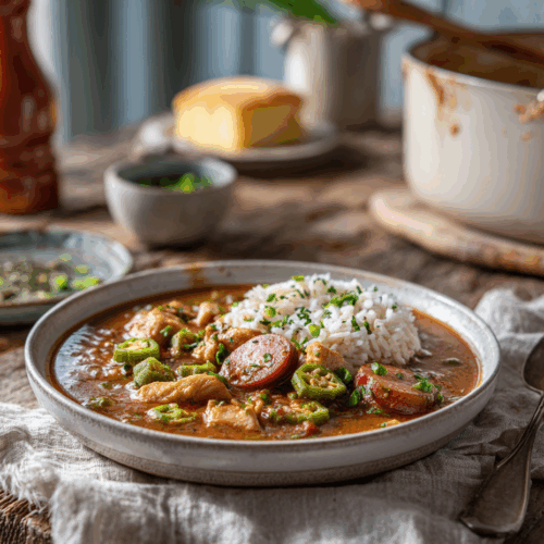 30-Minute Weeknight Chicken &Amp; Andouille Gumbo