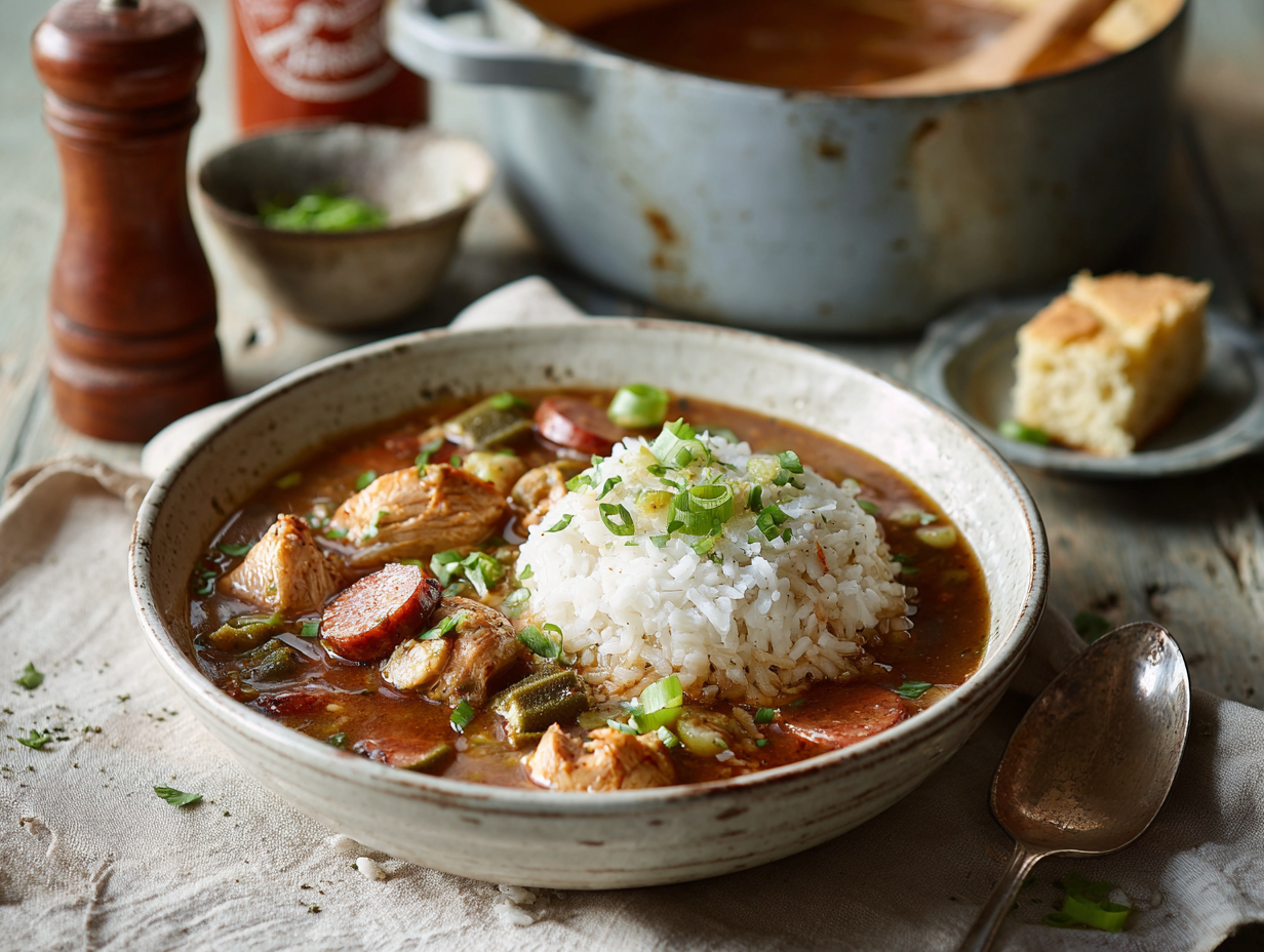 30-Minute Weeknight Chicken & Andouille Gumbo