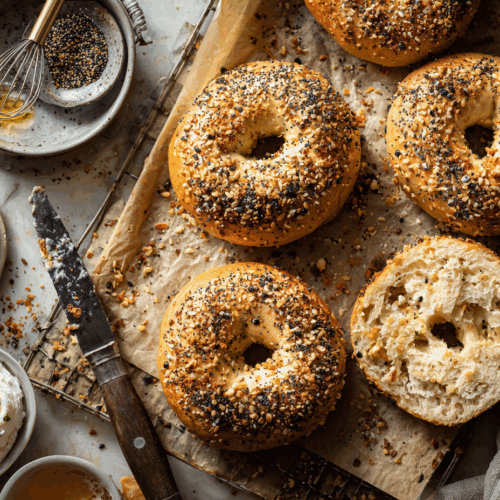 30-Minute Greek Yogurt Everything Bagels