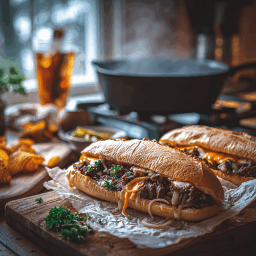 Philly Cheese Steak Sandwich