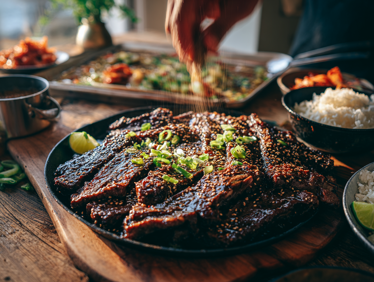 Quick Broiled Galbi (Korean Flanken Short Ribs)