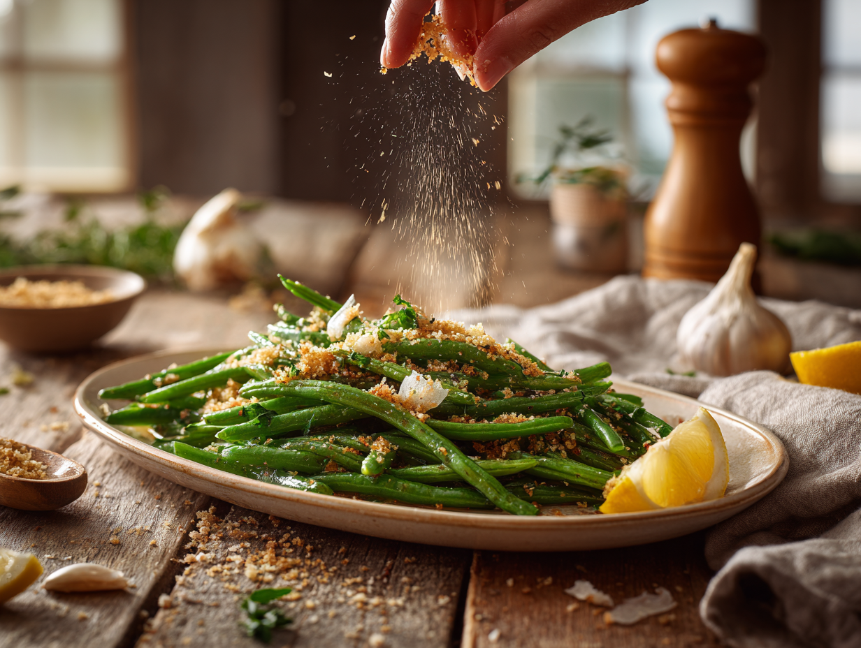 Lemon-Garlic Green Beans Almondine (30-Minute)