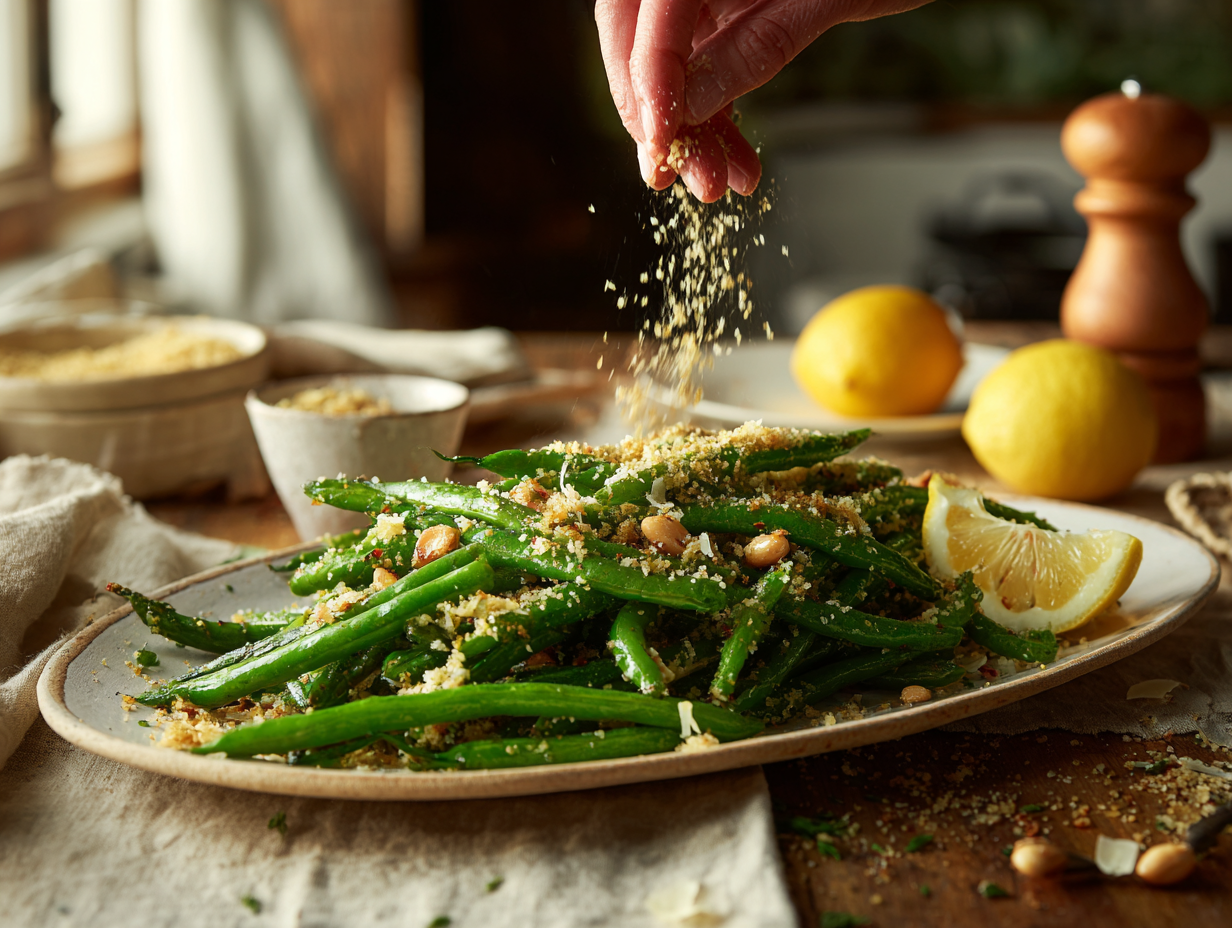 Lemon-Garlic Green Beans Almondine (30-Minute)