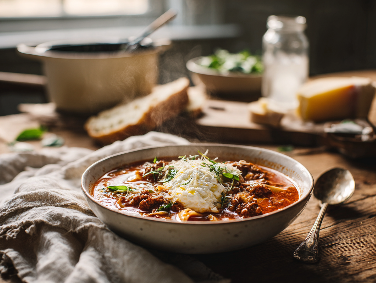 Quick Lasagna Soup Recipe