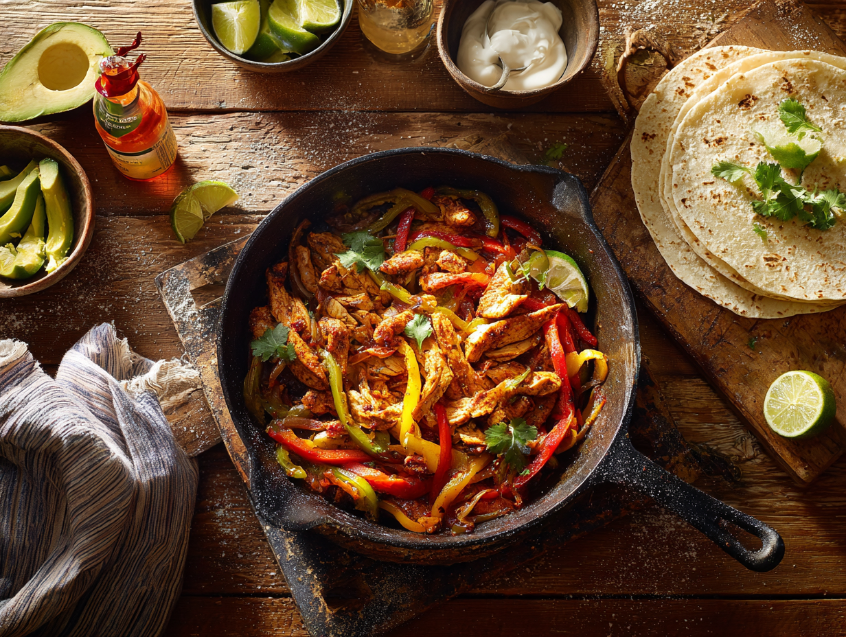 Quick Skillet Chicken Fajitas