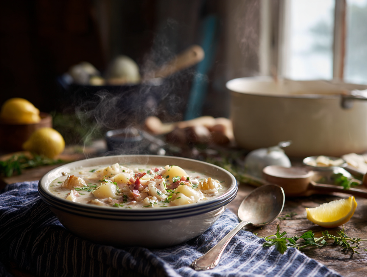 Quick New England Clam Chowder 2 30-Minute New England Clam Chowder