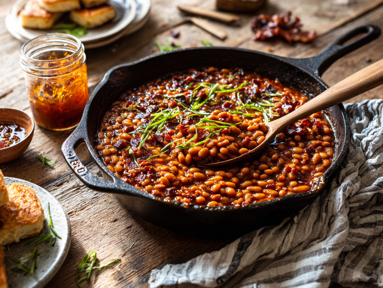 Smoky Maple Skillet Beans 2 Smoky Maple Skillet Beans