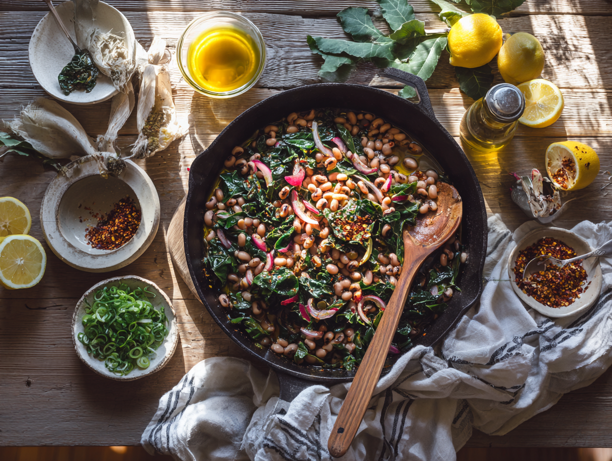 Smoky Skillet Black-Eyed Peas