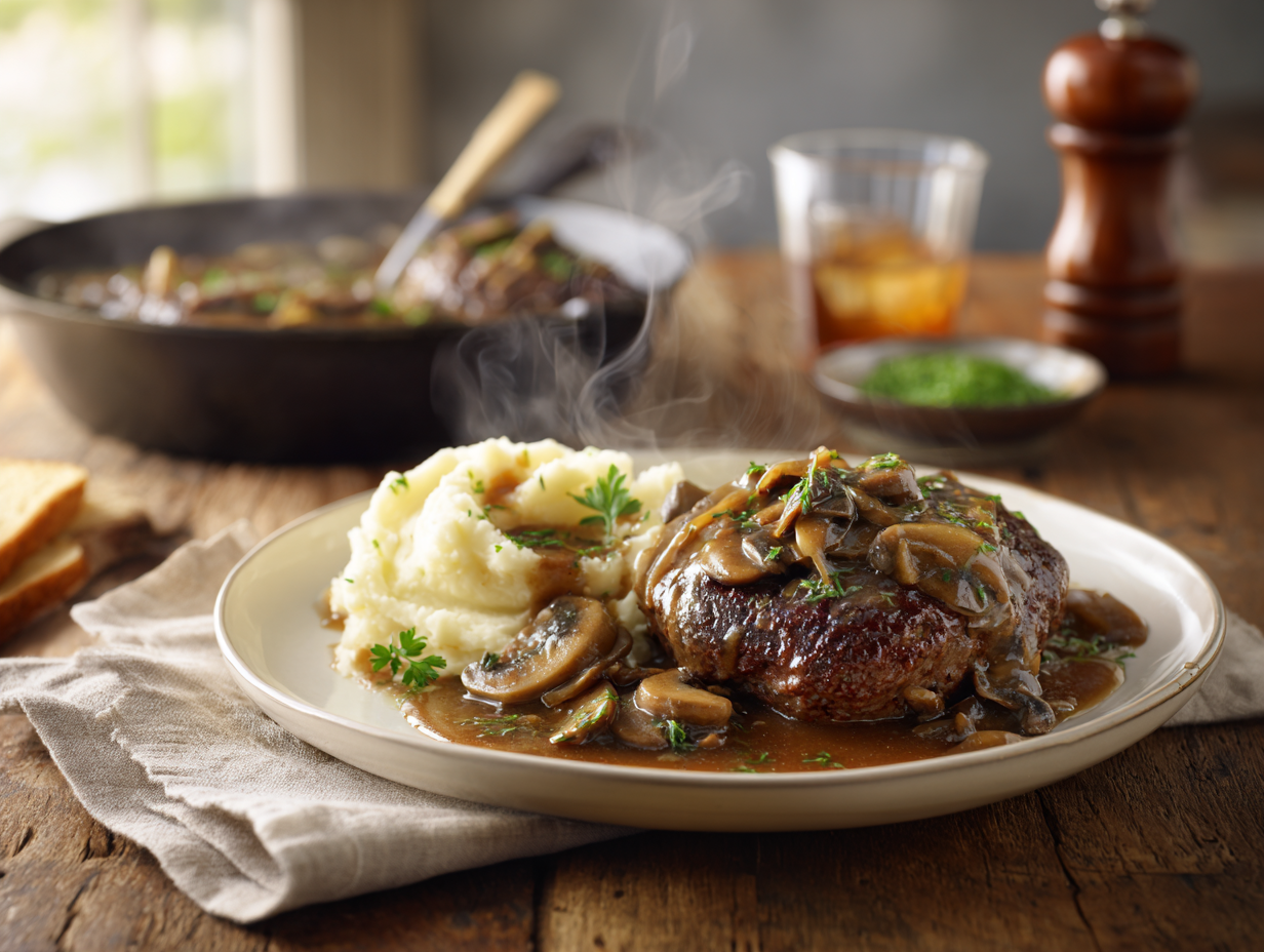 Quick Salisbury Steak Recipe 2 Quick Salisbury Steak Recipe