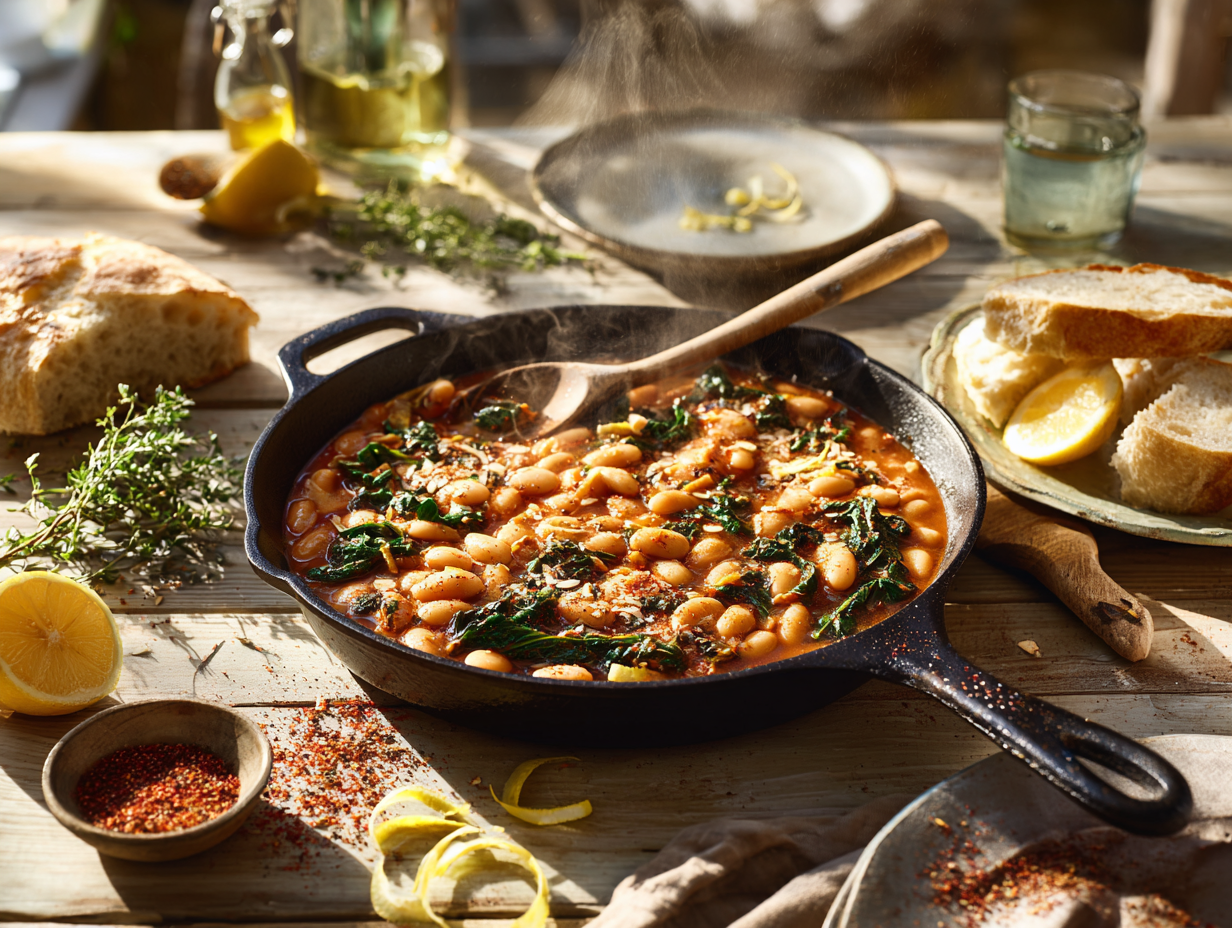 Smoky Lemon-Herb Butter Beans (30-Minute Skillet)