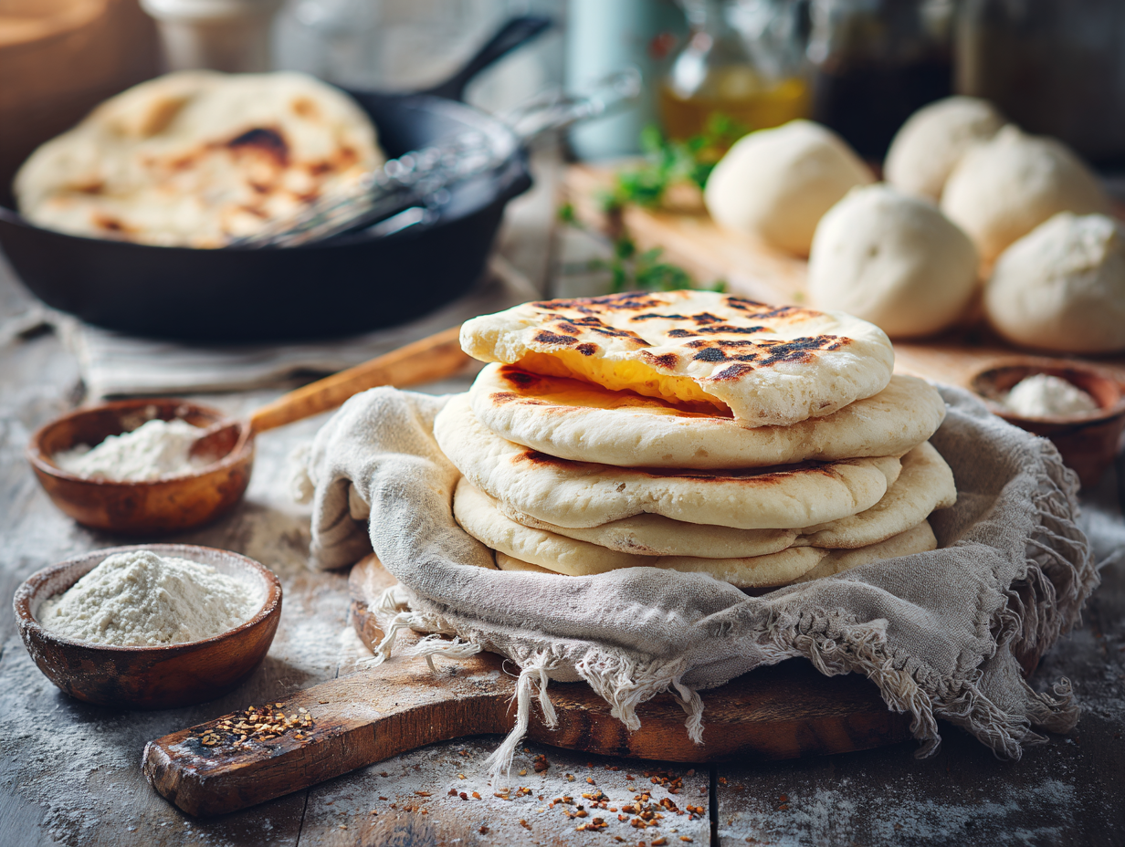 Quick Skillet or Oven Pita Bread (About 30 Minutes)