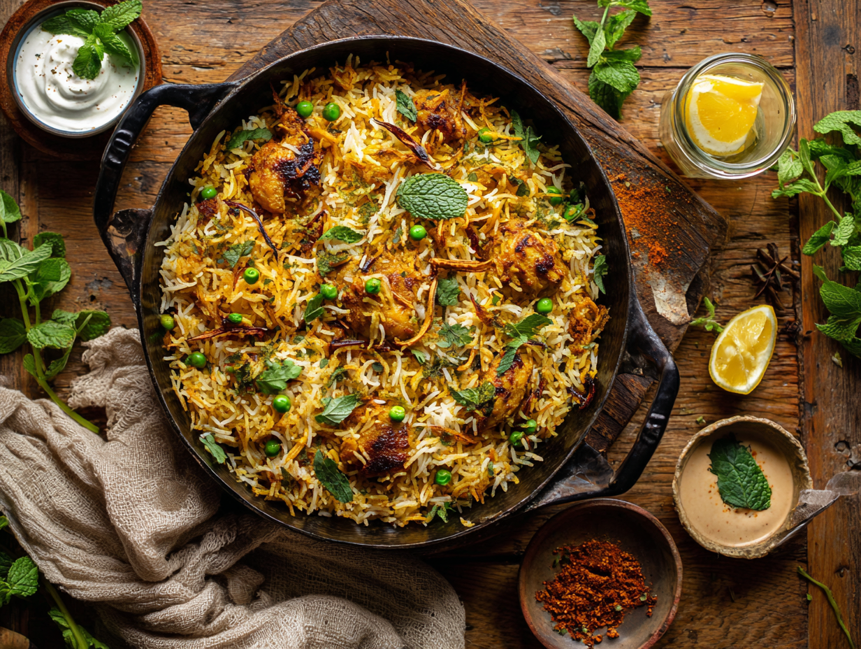30-Minute Skillet Chicken Biryani
