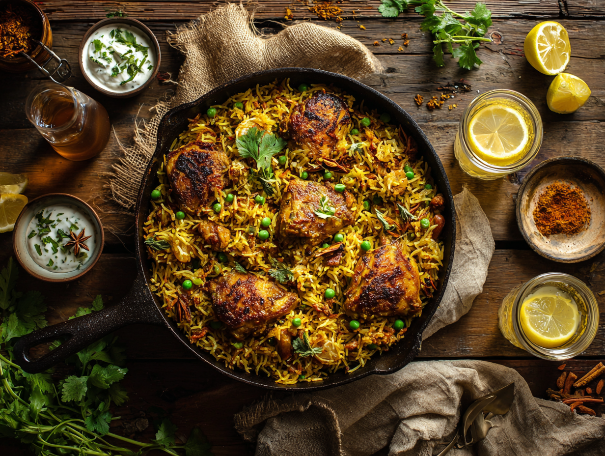 30-Minute Skillet Chicken Biryani