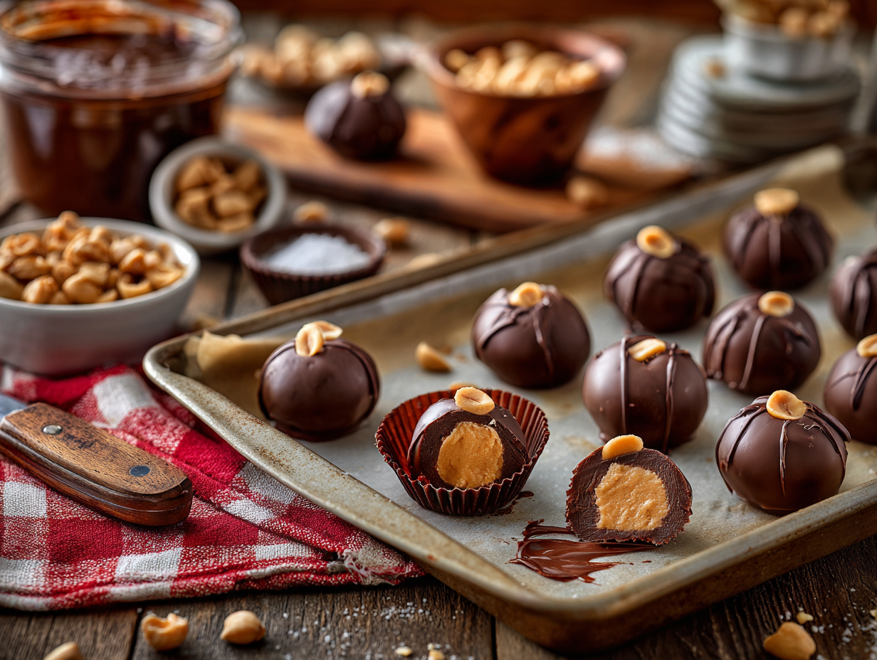 Classic Buckeyes Recipe 2 Classic Buckeyes (Chocolate-Dipped Peanut Butter Balls)