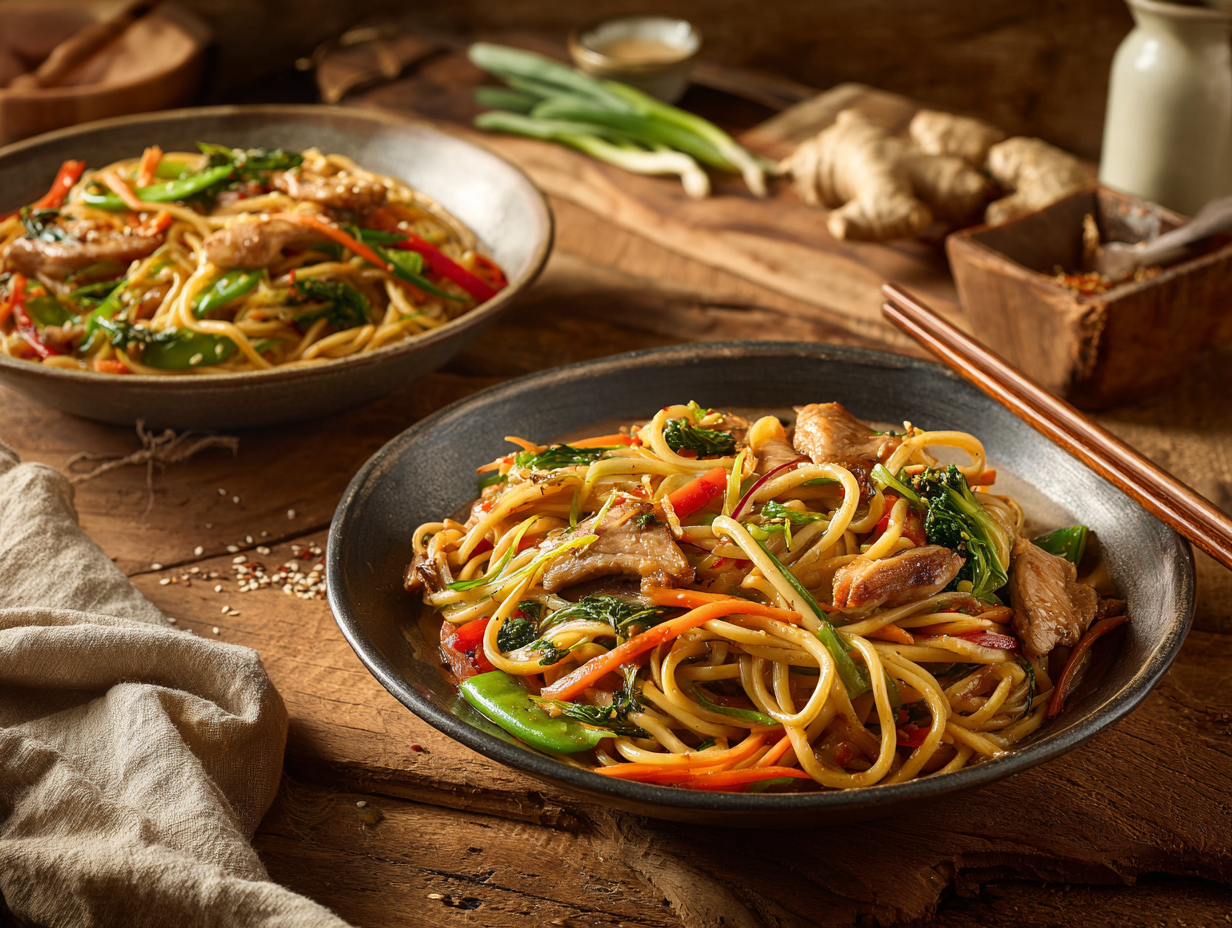 Weeknight Chicken Lo Mein