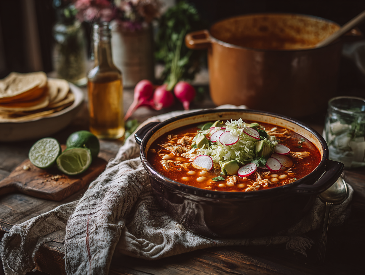 Weeknight Pozole Rojo Recipe 2 Weeknight Chicken Pozole Rojo