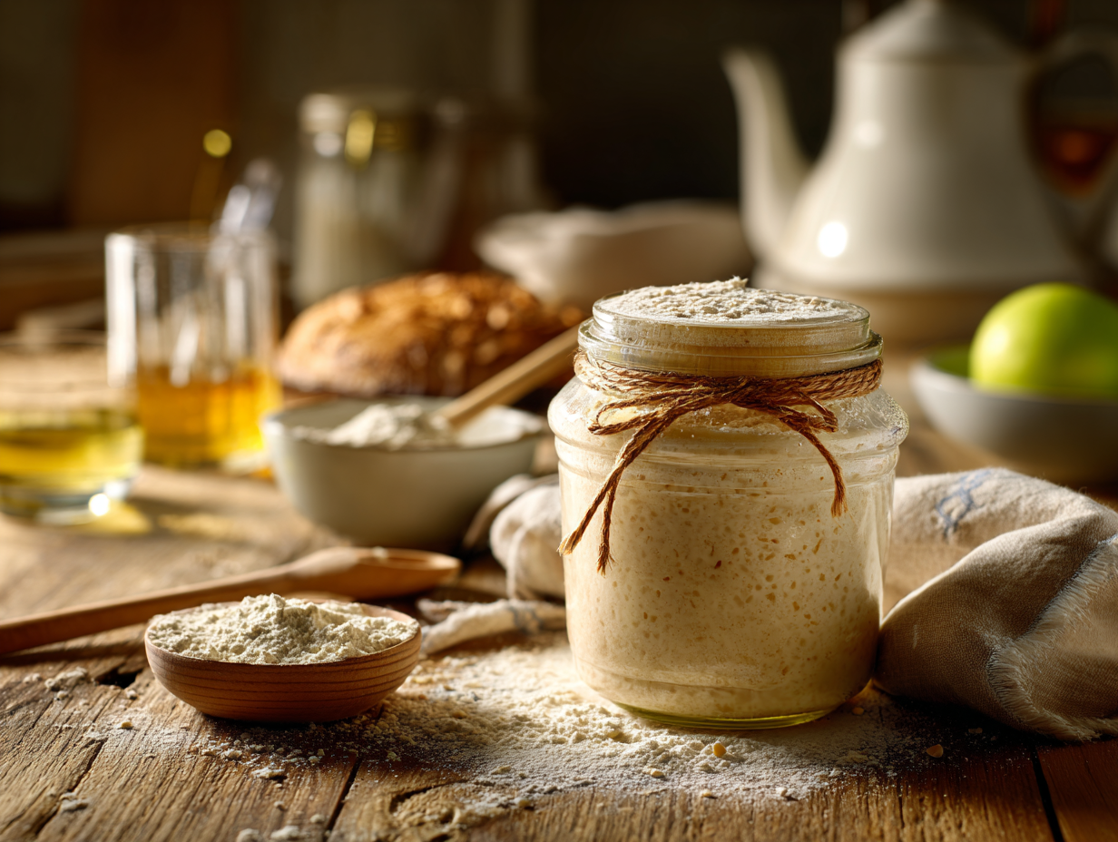 Sourdough Starter Recipe (30-Minute Active Rye & Apple Kickstart)