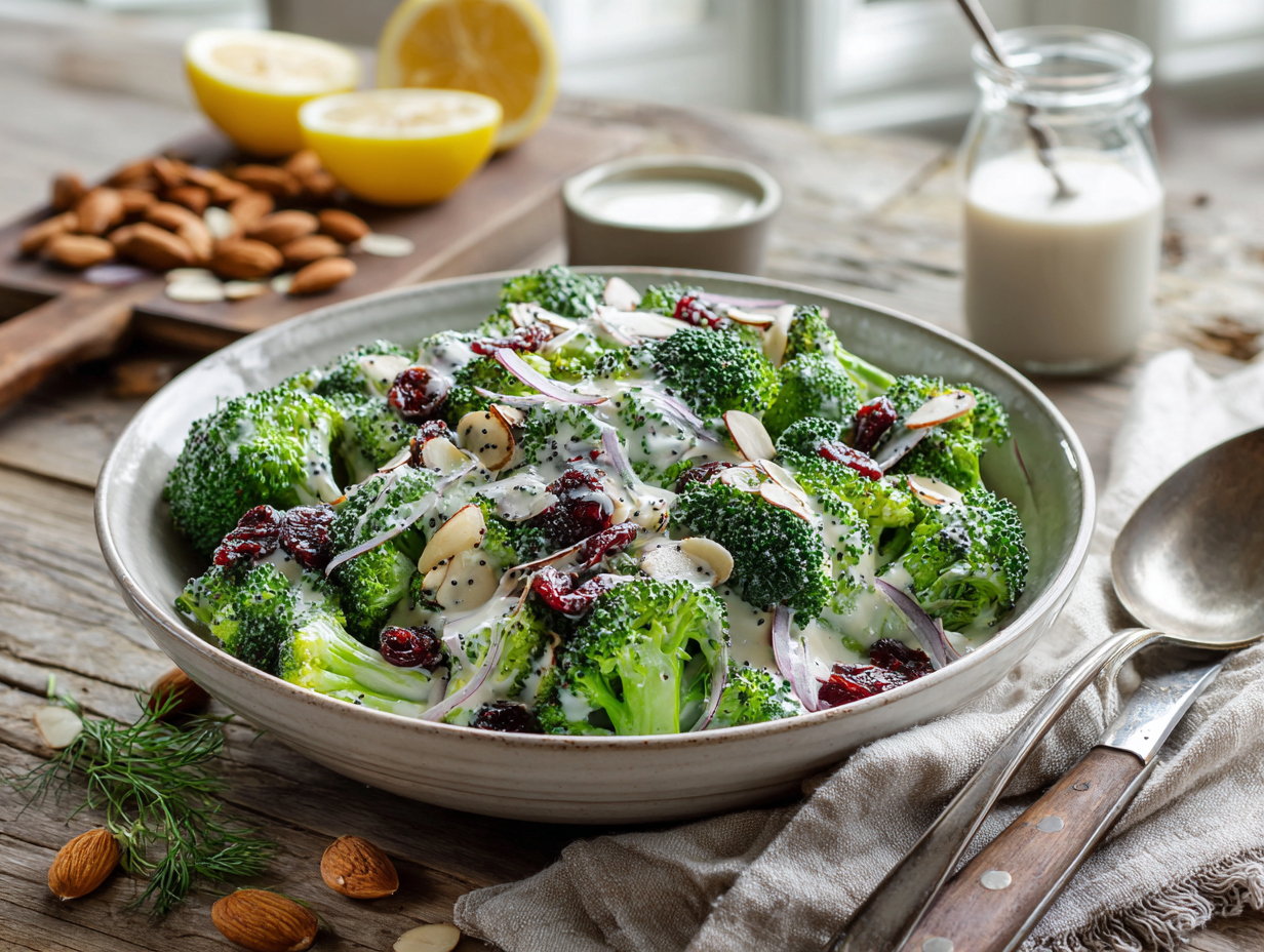 Vibrant Poppy-Seed Broccoli Salad With Yogurt-Honey Dressing