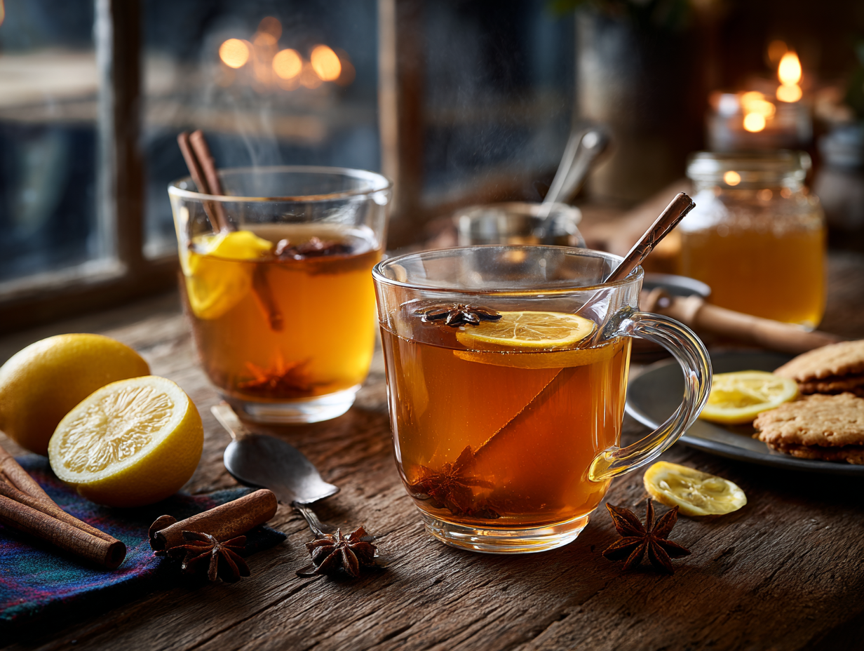Classic Scottish Hot Toddy with Spiced Honey