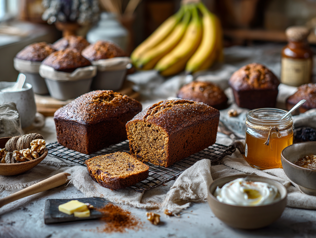 Best Banana Bread in ~30 Minutes (Mini Loaves or Muffins)2