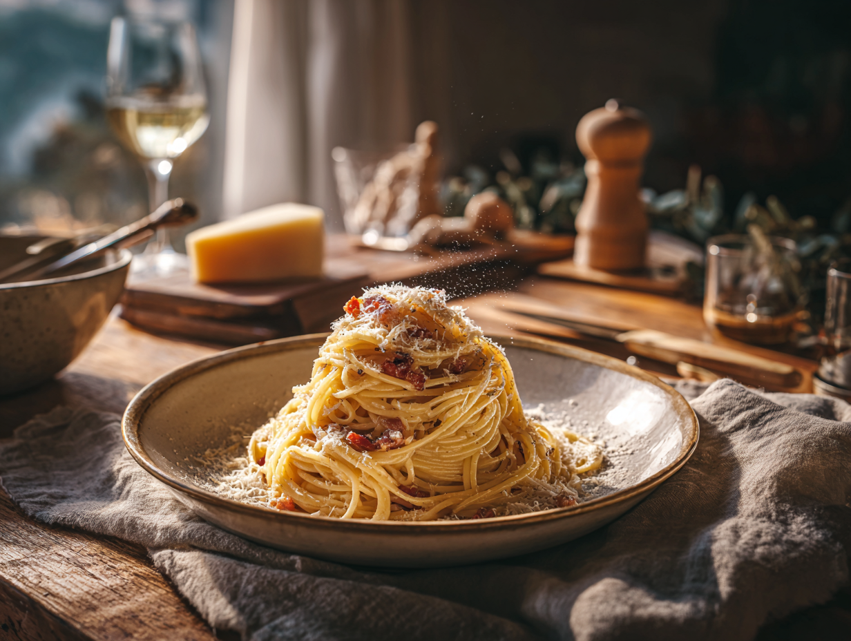 Classic Roman Spaghetti Carbonara (No Cream)