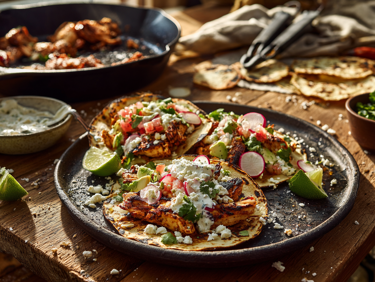 Skillet Chile-Lime Chicken Tacos
